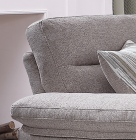 IF-8026 Stationary Sofa Set (Greige, Grey/Beige)