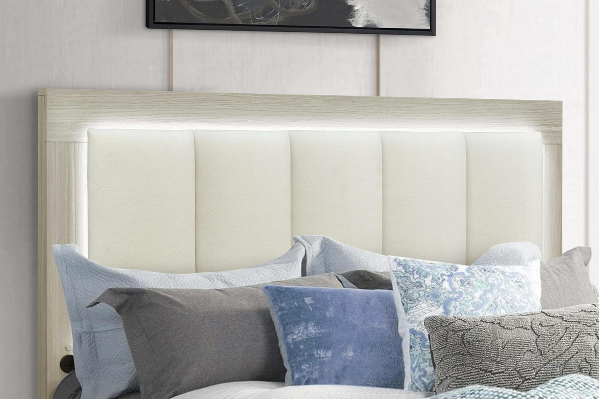 Emma (Natural-White) Bedroom Set