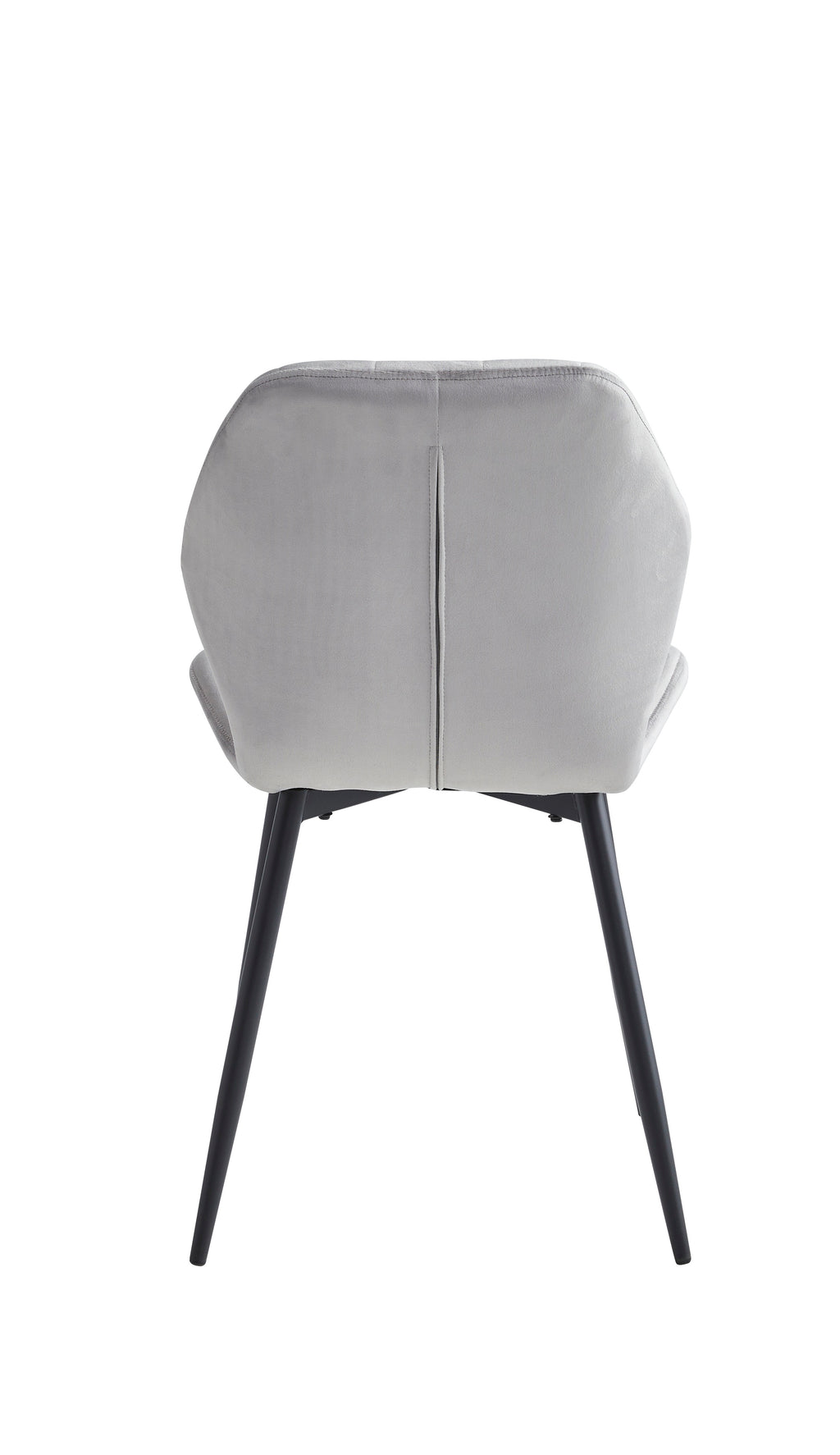 C-1535 Dining Chair (Light Grey Velvet) (Set of 2)