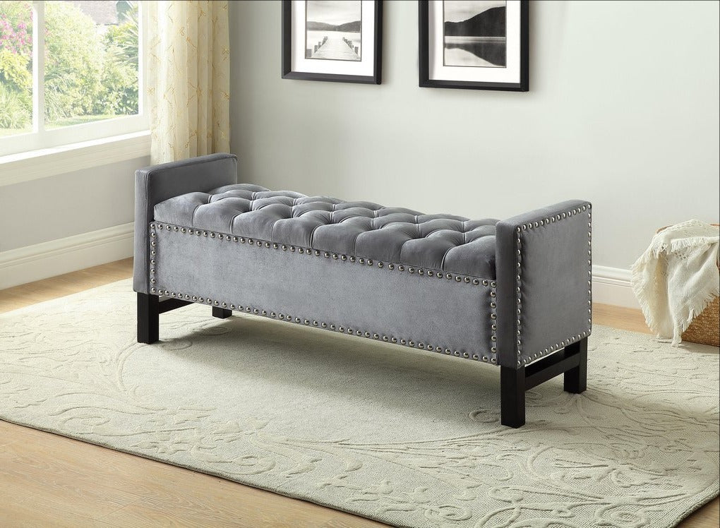 IF-6400 Bench (Grey Velvet)