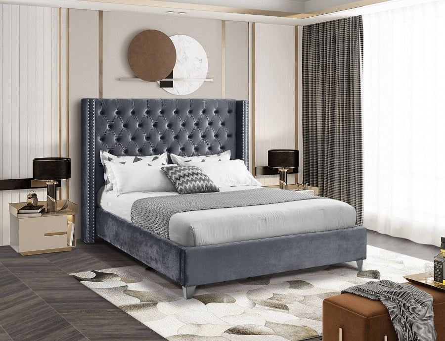 IF 5890 Bed (Grey Velvet)