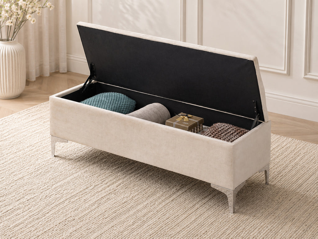 IF-6502 Bench (Crème Velvet)