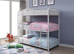 B 505 S/S 3-Level Bunk Bed (White)