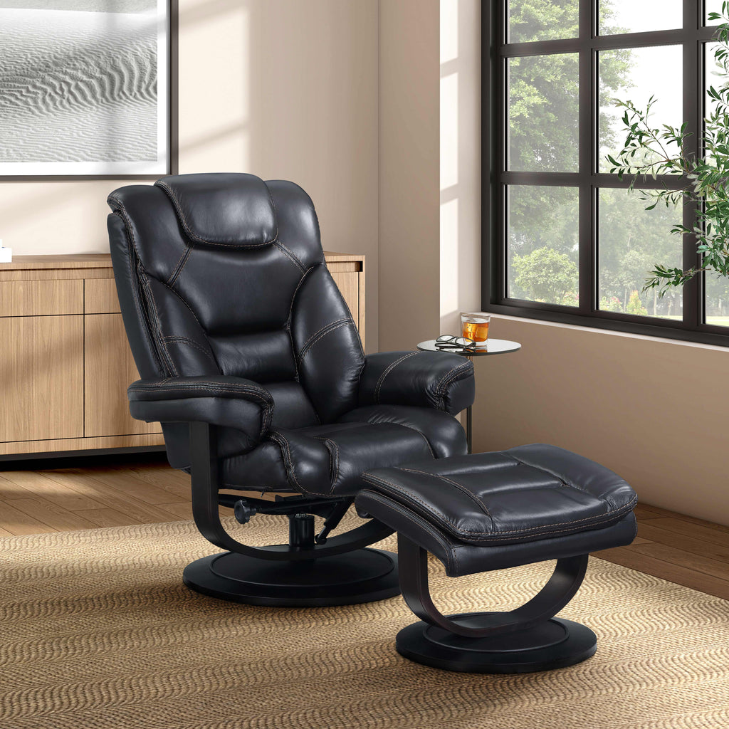 IF-6200 Recliner (Black Leather Match)