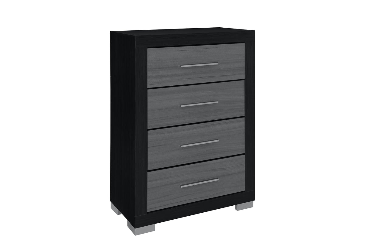 Emma (Black-Grey) Bedroom Set