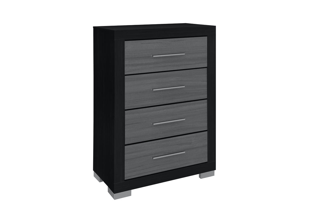 Emma (Black-Grey) Platform Bed