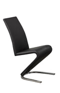 C-1785 Dining Chair (Black PU) (Set of 2)
