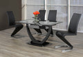 T-5067 / C-1785 Dining Set (Black PU)