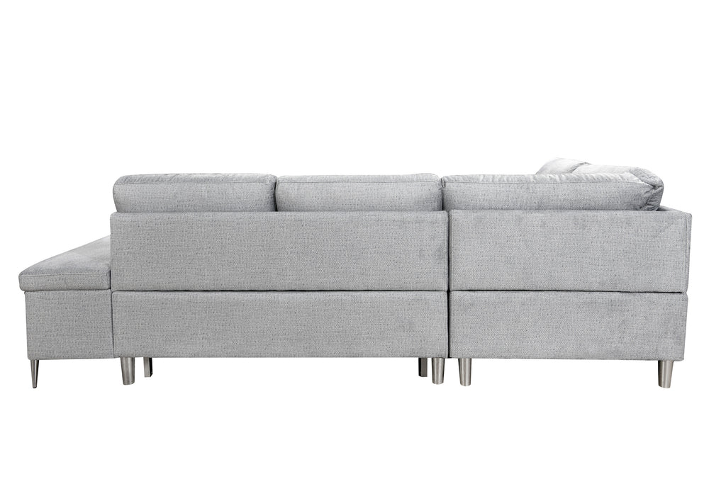 IF-9022 LHF Sofa Bed Sectional (Grey Fabric)