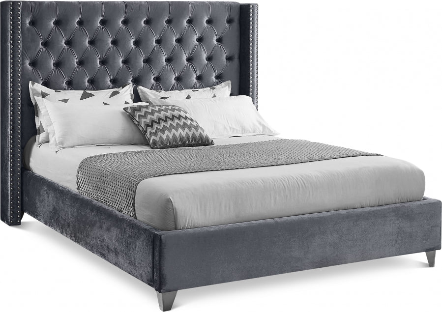 IF 5890 Bed (Grey Velvet)