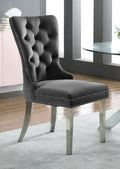 C-1260 Dining Chair (Grey Velvet) (Set of 2)