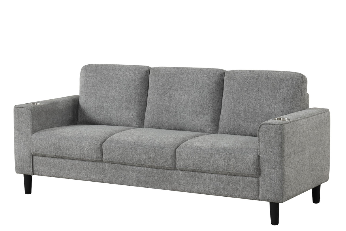 IF-8240 Stationary Sofa Set (Grey)