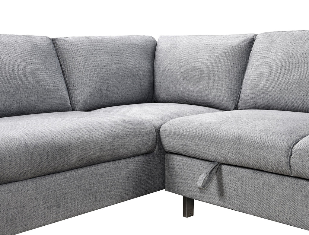 IF-9022 LHF Sofa Bed Sectional (Grey Fabric)
