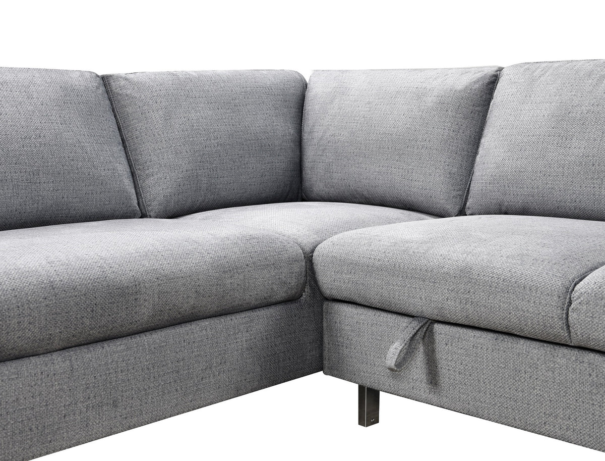 IF-9022 LHF Sofa Bed Sectional (Grey Fabric)