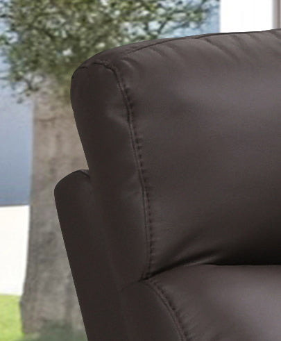 IF-8140 Power Recliner Sofa Set (Brown Leather Match)