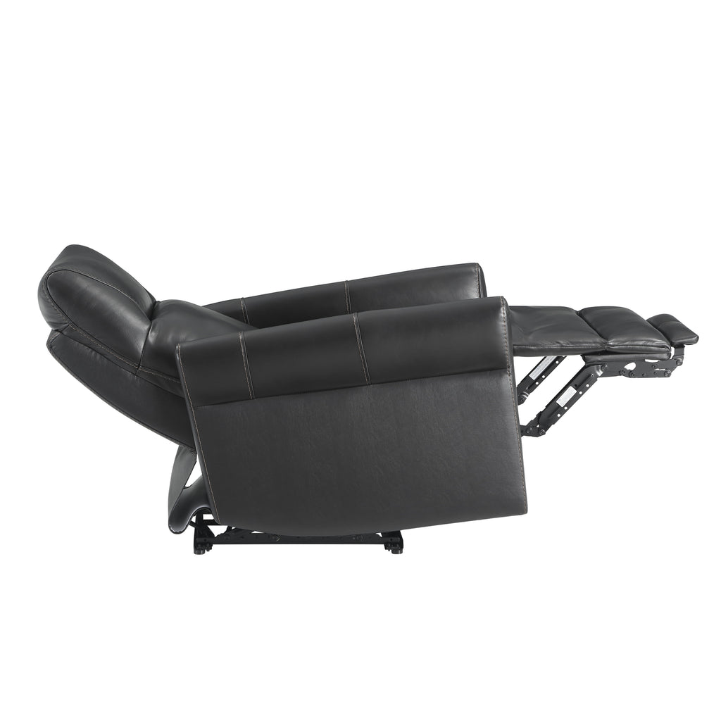 IF-6392 Recliner (Blackberry Leather Match)
