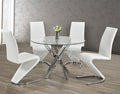 T-1447 / C-1786 5-Piece Dining Set (White PU)