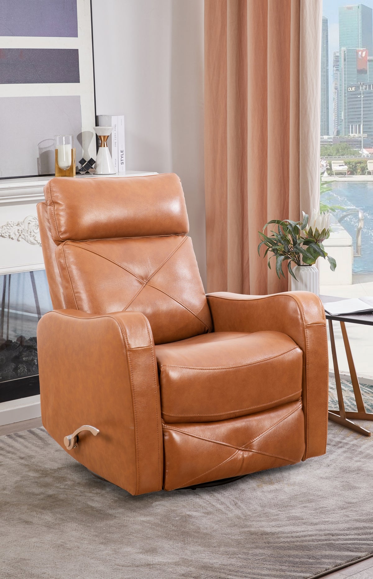IF-6331 Recliner (Caramel Leather Match)