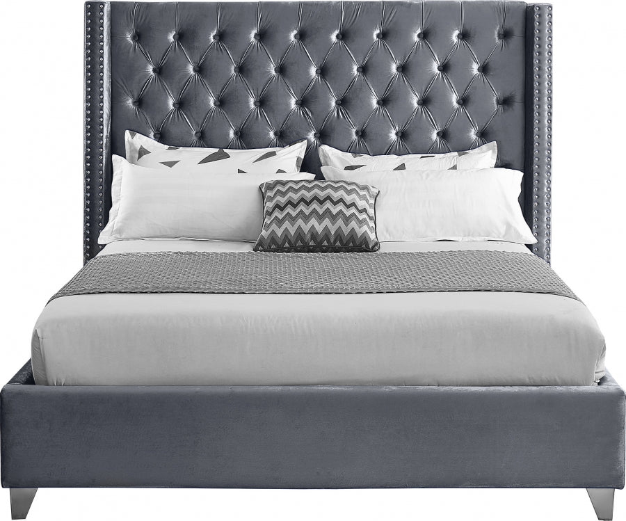 IF 5890 Bed (Grey Velvet)