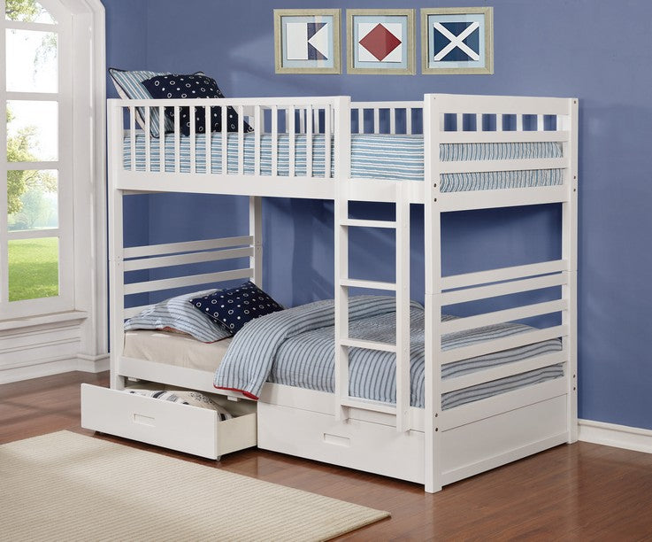 B 110 Single/Single Bunk Bed (Includes Set of Drawers)