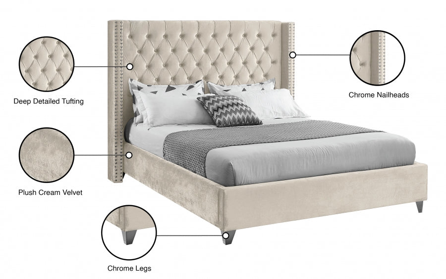 IF 5892 Bed (Crème Velvet)
