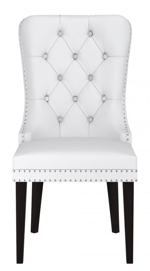 C-1151 Dining Chair (White PU) (Set of 2)