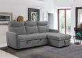 IF-9027 Sofa Bed Sectional with Reversible Chaise (Grey Fabric)