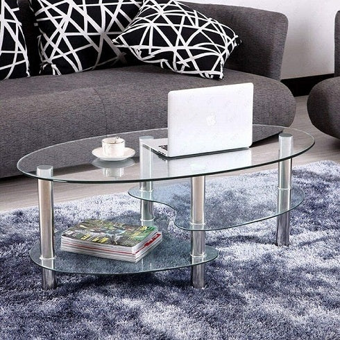 IF-2014 Coffee Table (Clear Glass)