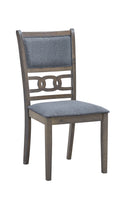 C-1084 Dining Chair (Grey Fabric) (Set of 2)