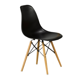 C-1420 Eiffel Dining Chair (Black) (Set of 2)
