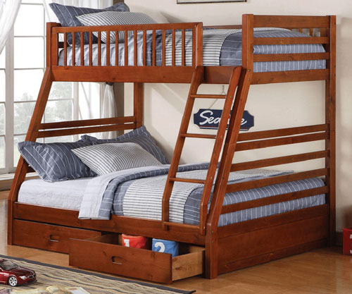 B 117 Single/Double Bunk Bed (Includes Set of Drawers)