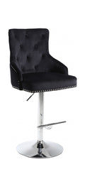 ST-6021 Bar Stool (Black Velvet) (Set of 2)