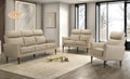 IF-8012 Stationary Sofa Set (Beige Leather Match)