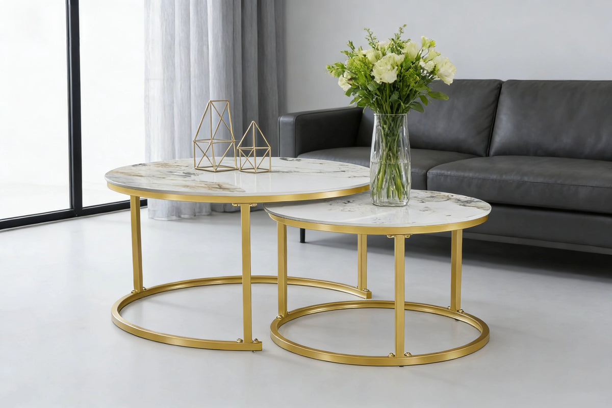 IF-2632 2-Piece Coffee Table Set (Pandora Stone)