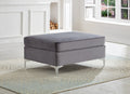 IF-9281 Ottoman (Grey Velvet)