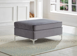 IF-9281 Ottoman (Grey Velvet)