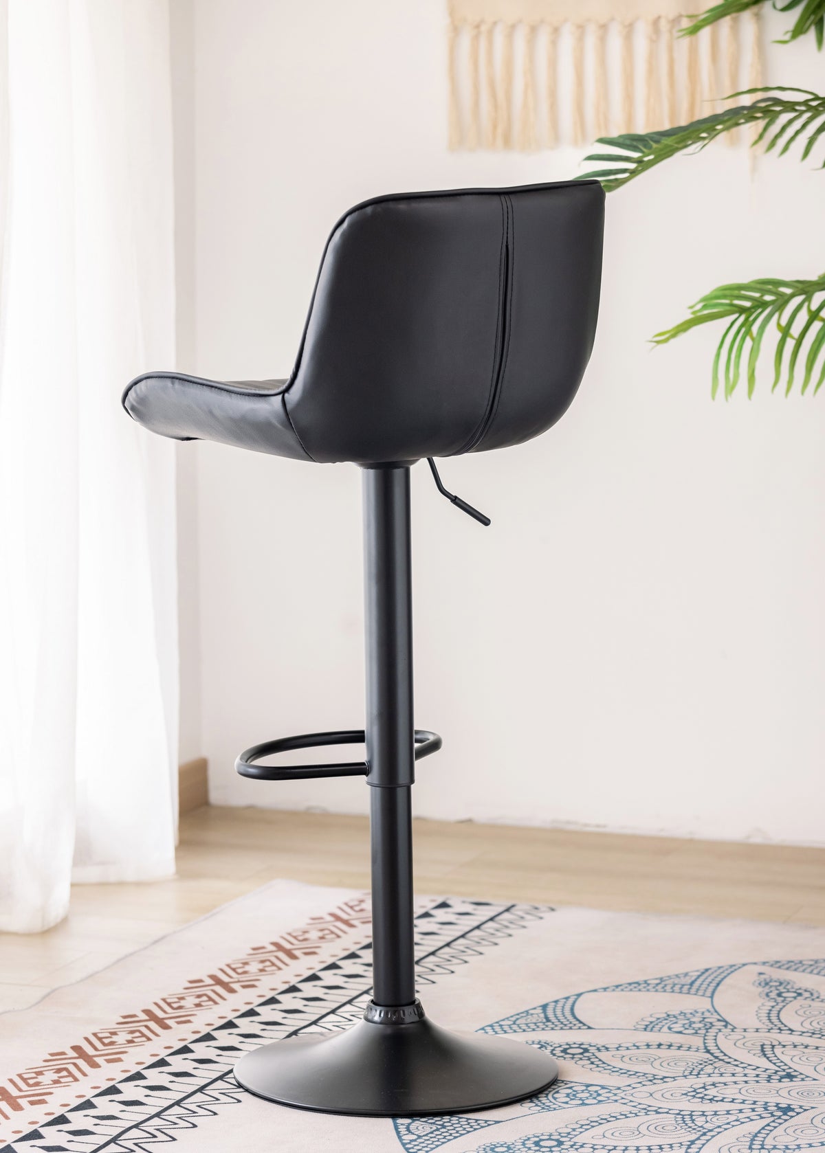 ST-7820 Bar Stool (Black PU) (Set of 2)