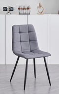 C-1593 Dining Chair (Grey Fabric) (Set of 2)