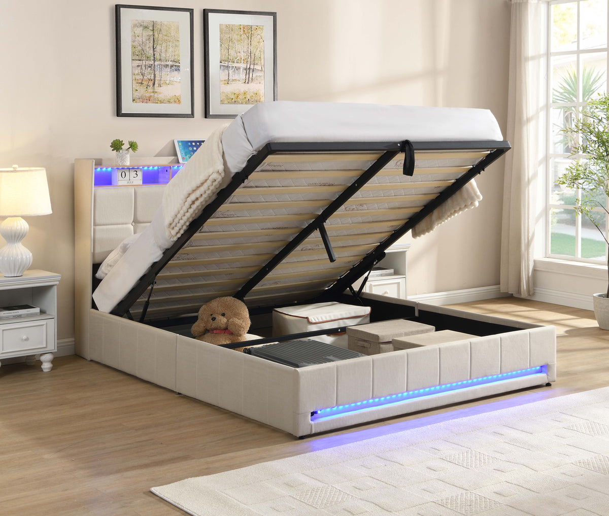 IF 5404 Bed (Beige)