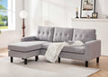 IF-9320 Sectional with Reversible Chaise (Grey Fabric)
