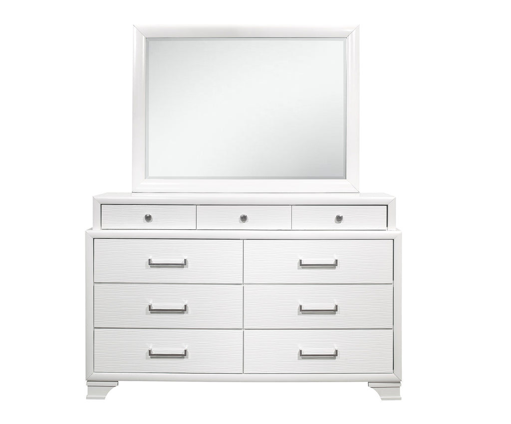Jordyn-White Dresser & Mirror