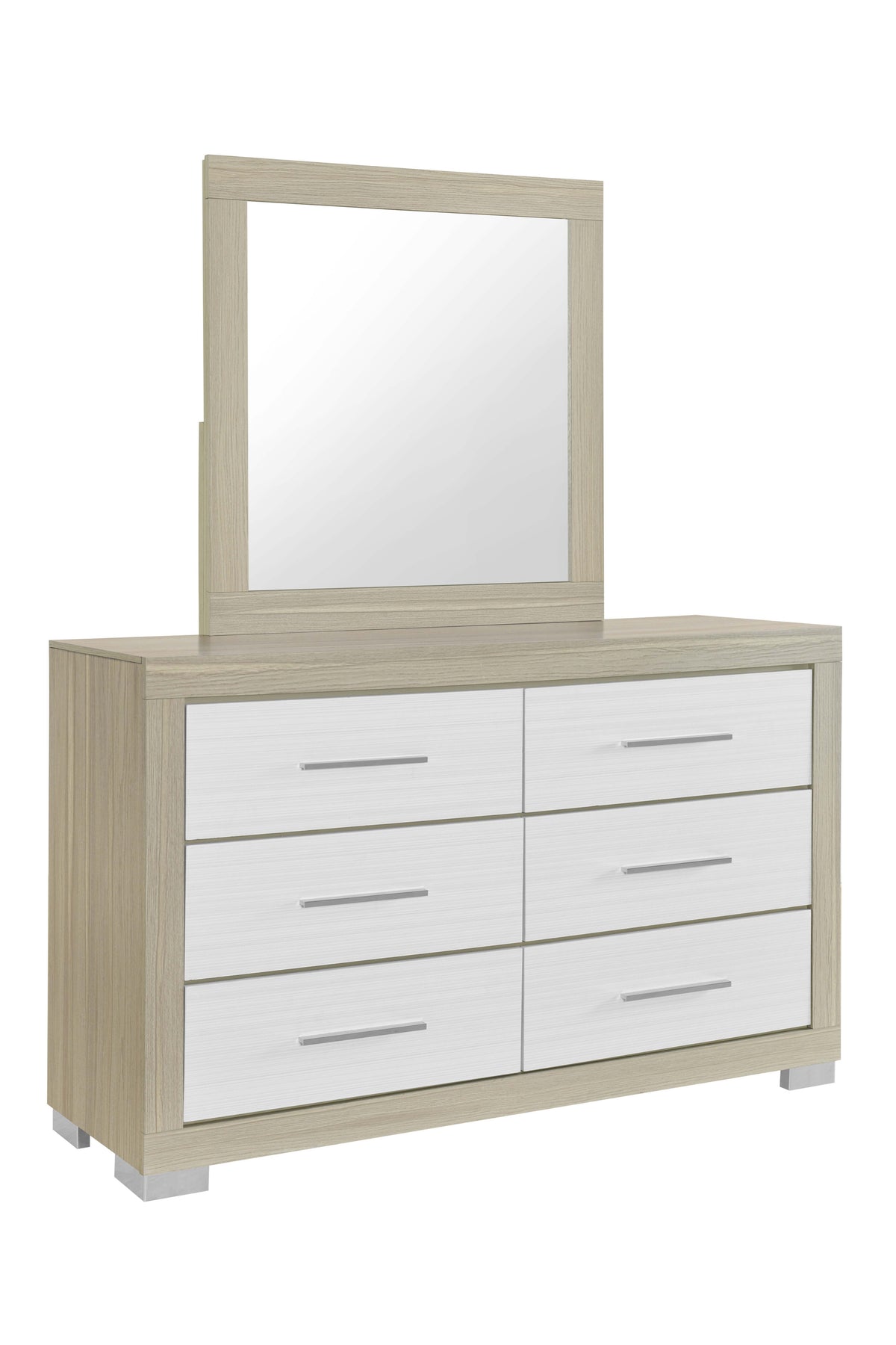 Emma (Natural-White) Platform Bed