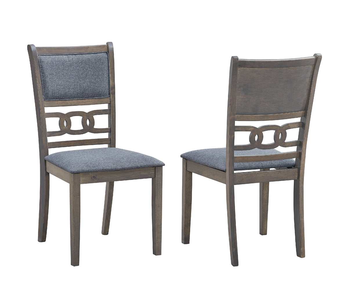 C-1084 Dining Chair (Grey Fabric) (Set of 2)