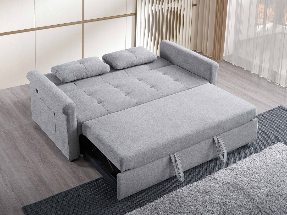 IF-9046 Sofa Bed - Large (Grey Fabric)