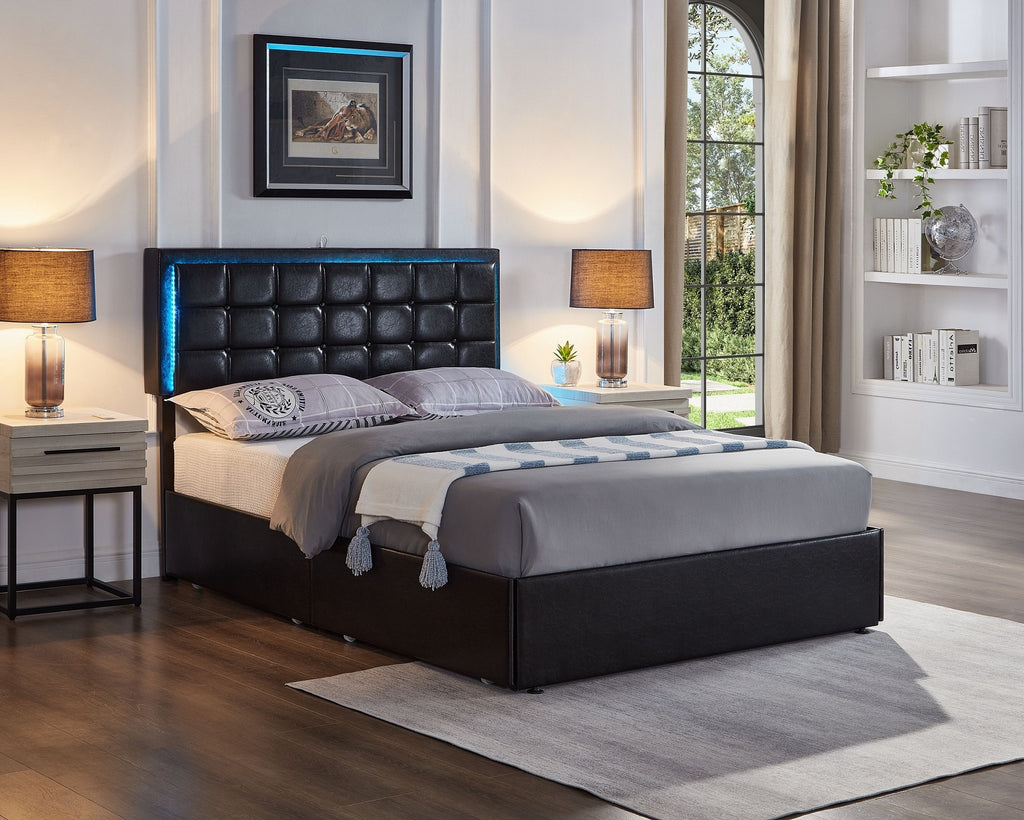 IF 5400 Bed (Black PU)