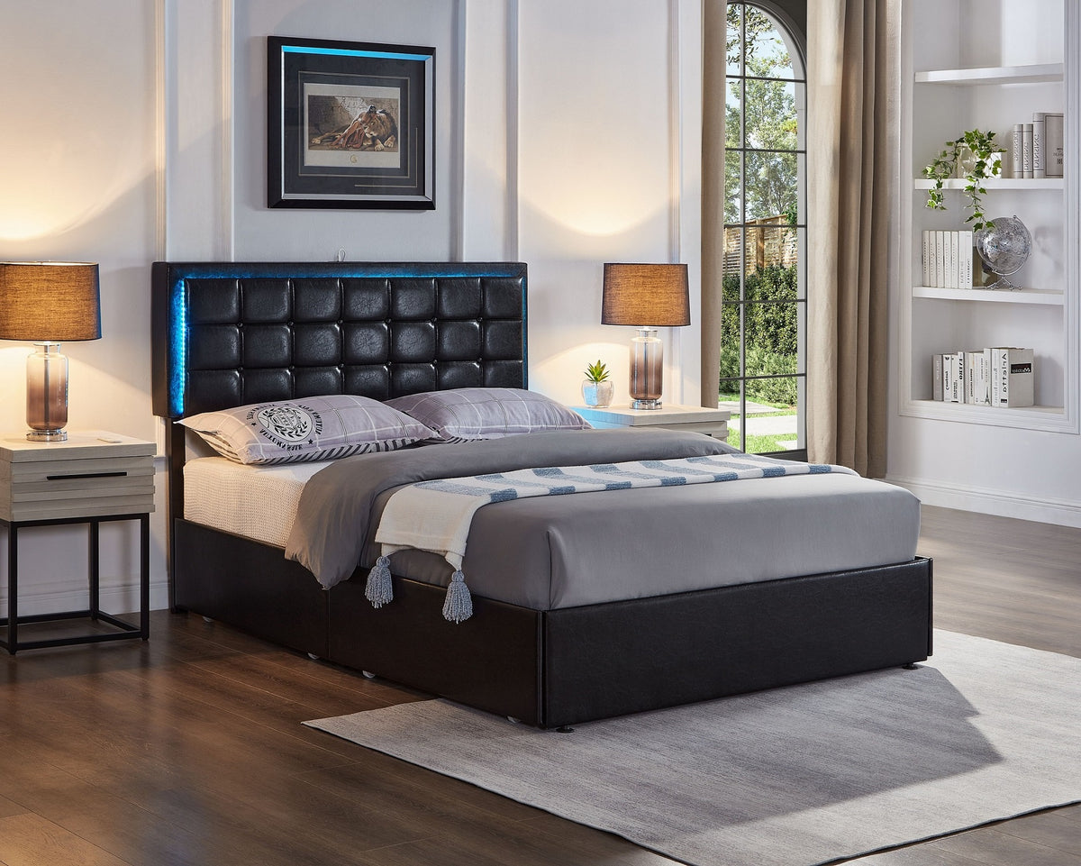 IF 5400 Bed (Black PU)