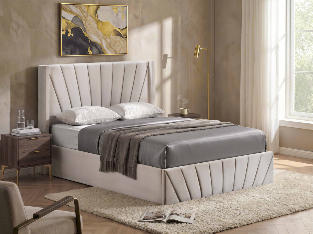 IF 5872 Lift Storage Bed (Beige)