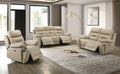 IF-8162 Power Recliner Sofa Set (Cream Leather Match)