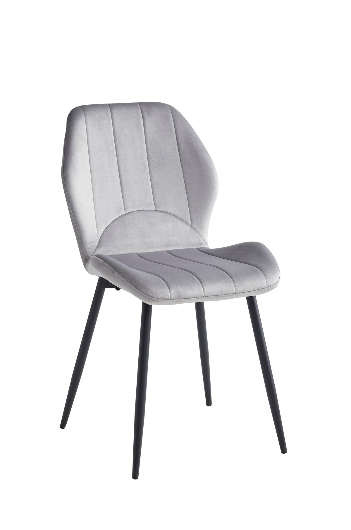 T-1530 / C-1535 7-Piece Dining Set (Light Grey Velvet)