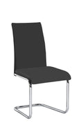 C-1871 Dining Chair (Black PU) (Set of 2)